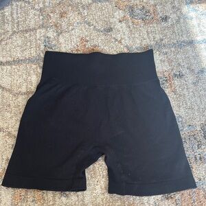 Women's Black High-Waisted Shorts